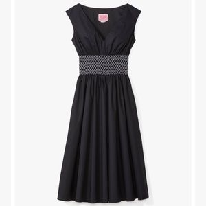 Kate Spade Poplin V-Neck Dress, Sz XS